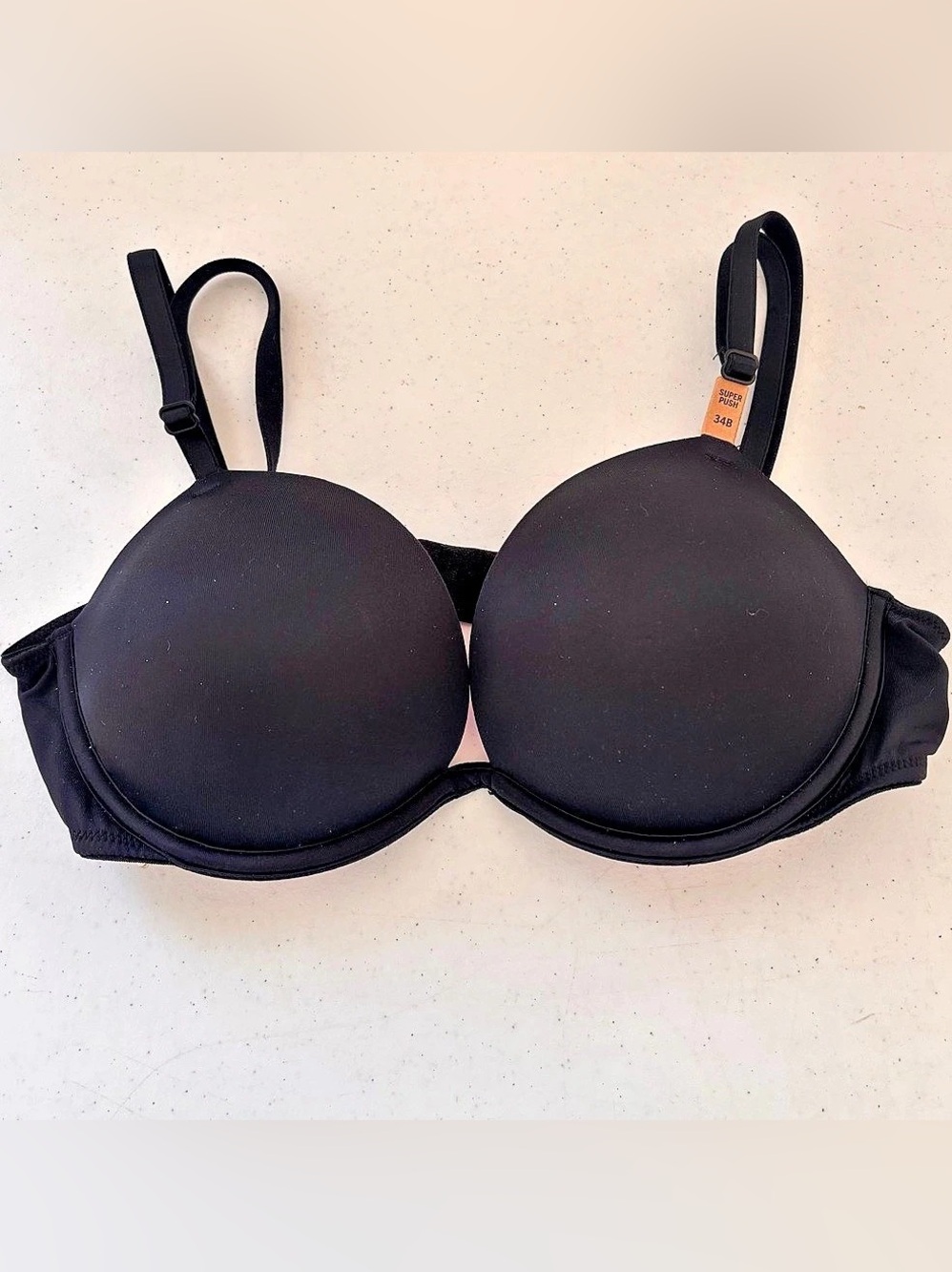 Victoria's Secret PINK Wear Everywhere Super Push-Up Super Push-Up Bra in Black